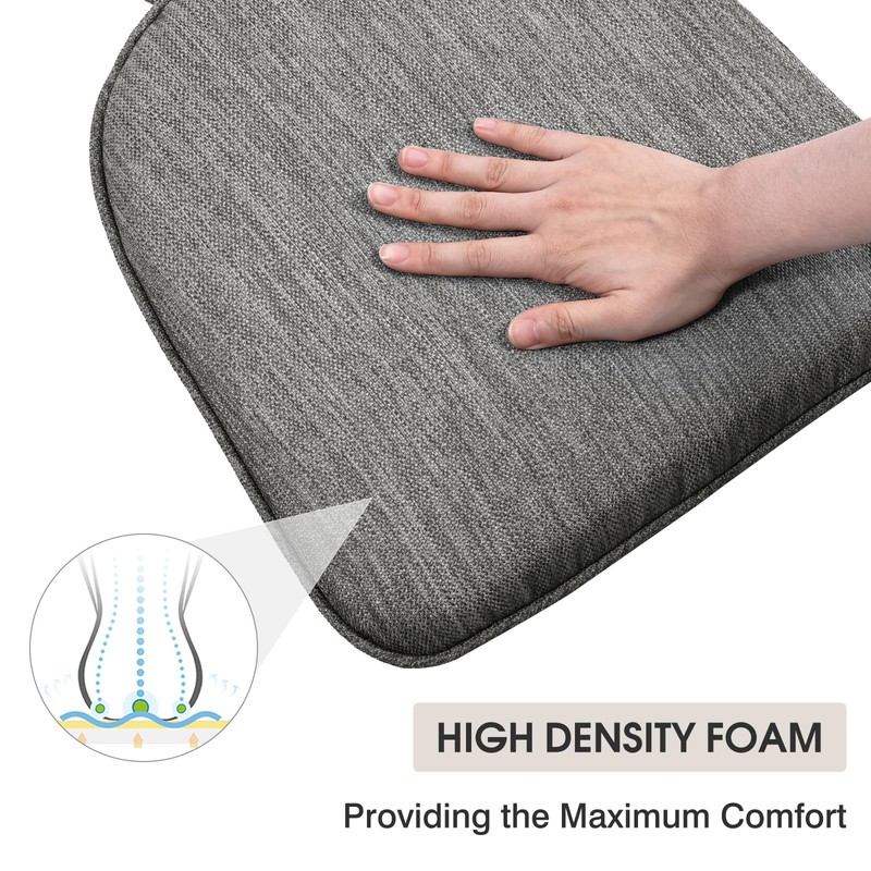 baibu Set of 4 Super Soft Metal Dining Chair Pads