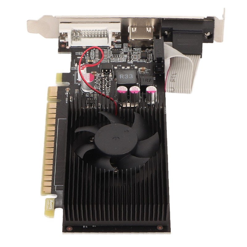 Desktop Graphics Card 4GB GDDR3 128bit 650/5000MHz Quiet Cooling Fan