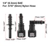 X AUTOHAUX 2 Set 1/4" 6.3mm SAE to 5/16" 8mm
