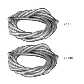 98 Inch Shower Hose, Universal Handheld Shower Head Hose Stainless Steel Pipe Replacement Bathing Toilet Cleaning with G1/2 Universal Insert for Bathroom