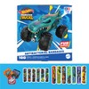Hot Wheels Monster Trucks Antibacterial Kids Bandages, 3 Assorted Sizes 100 CT | Wear Like Stickers, Flexible Adhesive Bandages for Minor Cuts, Scrapes, and Burns. Great Gift idea for Kids