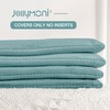 JELLYMONI Velvet Throw Pillow Covers Set of 4, 18 x