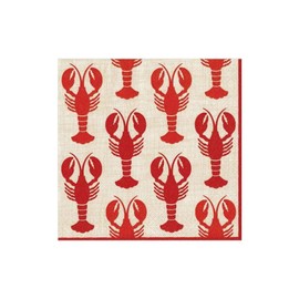 Entertaining with Caspari Lobsters, Cocktail Napkin, Pack of 20