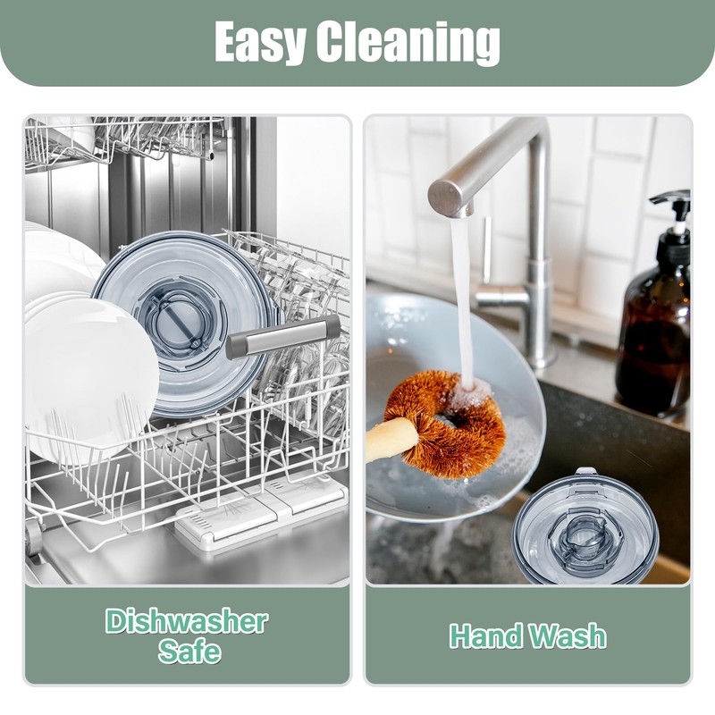 WSEYU Replacement Lid Compatible with 64 oz Low Profile Container