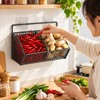 Wall-Mounted Kitchen Storage Rack for Food Organization – Iron Hanging