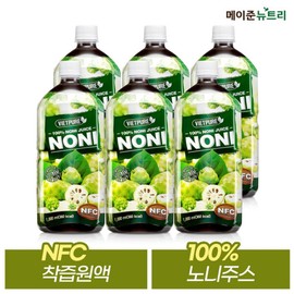 Meijun Nutri NFC Vietpure Noni Juice 1000ml x 6 bottles / 메이준뉴트리 NFC 비엣퓨어 노니주스 1000ml 6병