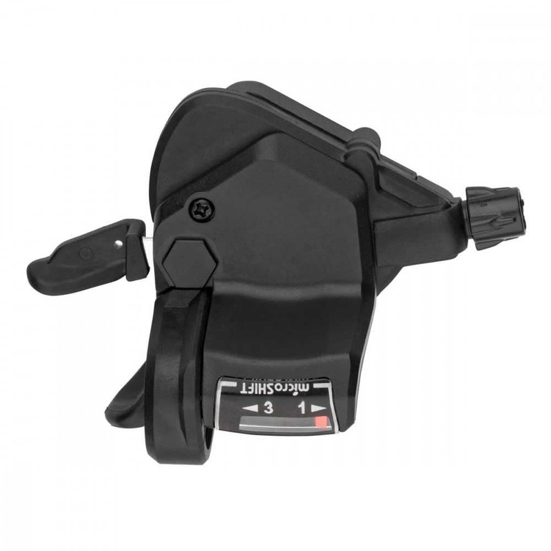 Microshift Mezzo Right Thumb-Tap Shifter, 7-Speed, Optical Gear Indicator, Shimano