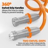 SPECILITE 3/8” Lightweight Coil Garden Hose 50 FT, EVA Retractable