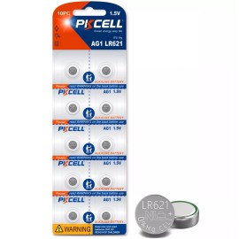 PKCELL 10x AG1 LR621 364 SR621W 164 GP64A Alkaline Button Cell Batteries Watch Battery