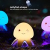 Night Light Jellyfish Shape Cute Remote Control RGB Silicone Tap