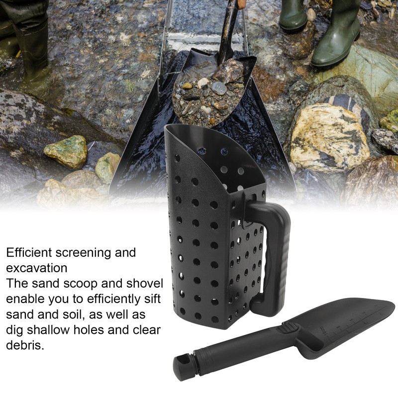 Sand Scoop Shovel Set for Kids Adults Sand Sifter Metal