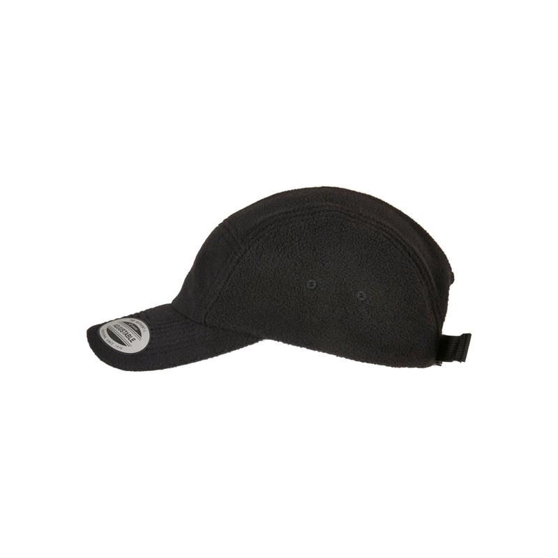 Flexfit Unisex Polar Fleece Jockey Cap Baseball Cap, Black, One