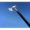 PIRU Walking Cane for Men Solid Pewter Bavarian Axe Handle