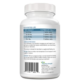 Nutrition Strength Vitamin E for Dogs, Promote Cardiovascular Health, Support Cell Membranes, Vitamin E Complex to Boost Dog Immune System plus Zinc, Selenium, Folate, Salmon Oil, 120 Chewable Tablets