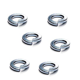 Merriway BH04866 (100 Pcs) Split Lock Spring Washer Steel M5 - Pack of 100 Pieces