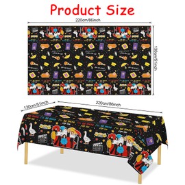 HOGUSSTA 2PCS Friends Birthday Decorations Friends TV Show Decor Friendsgiving Tablecloth Plastic Best Friend Table Covers for Friends Themed Party Decorations Friends Fan Birthday Party Decorations