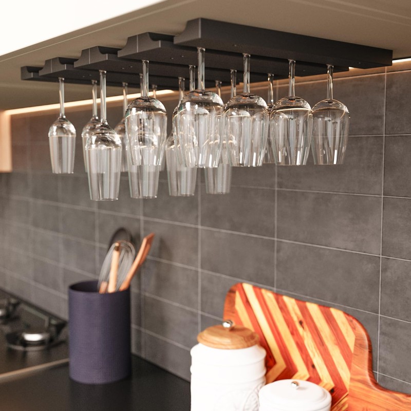 Rustic State Vigo 4 Sectional Adjustable Under Cabinet Mount Wood