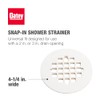 Oatey 4-1/4 in. Carded White Plastic Snap-Tite Strainer