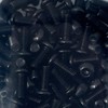 200 Pcs M3 x 8mm Black Round Head Hexagon Allen