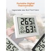 Digitales Thermo-Hygrometer Innen Thermometer Hygrometer Temeo Hygro Indicator 3,1” großer