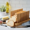 Bread Slicer for Homemade Bread - Bambüsi Upgraded Adjustable Bamboo