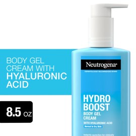 Neutrogena Hydro Boost Hydrating Body Gel Cream with Hyaluronic Acid, Instantly Quenches for Hydrated, Soft & Supple Skin, NonGreasy, Fast Absorbing Cream for Normal to Dry Skin, 8.5 oz, 12 Pack