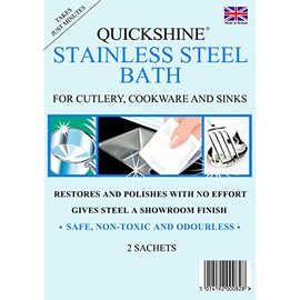 Quickshine Stainless Steel Cutlery and Cookware Clean and Shine