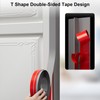 Elvone T-Shaped Door Draft Stopper, 1.97 in x 20 Ft