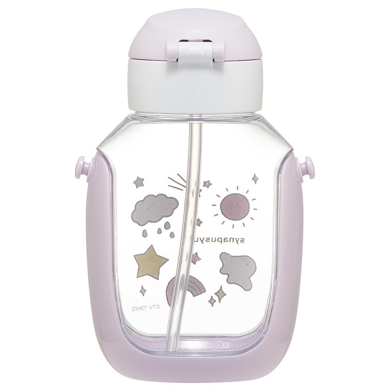 Skater PDSH6DX-A Water Bottle with Straw, 18.9 fl oz (530