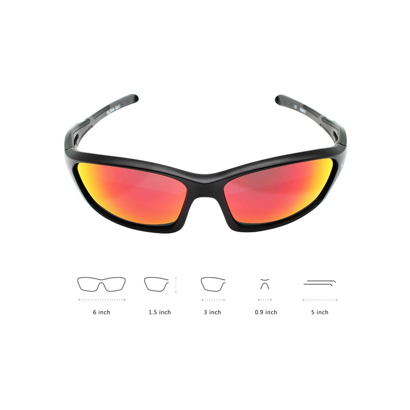 Eltin Spark Brille Sport, Unisex Erwachsene Einheitsgröße Schwarz