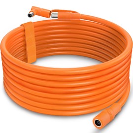 Dreyoo 16.4 ft DC Extension Cable for Solar Panel, 14AWG, DC7909 Solar Panel Cord Female to Male with DC8020 Male Adapter Right Angle, Compatible with Jackery Portable Power Station (1 Pack)