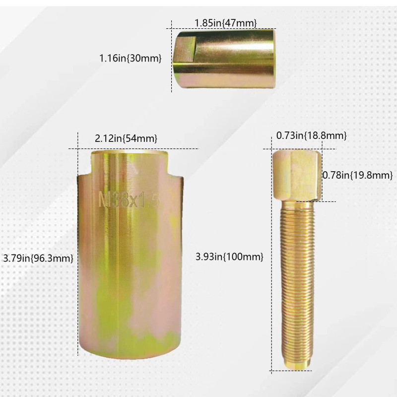 JINFANNIBI M38x1.5mm RH Flywheel Puller Remover Tool For Arctic Cat