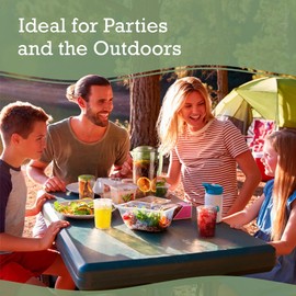 Muldale Plastic Pitcher and Glasses Set with Lid - BPA Free Large Acrylic Jug Set of 5 - Outdoor Water Pitcher Set - Jarra Para Jugo - 77oz Sangria Pitchers