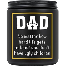 Father's Day Gifts, Dad Birthday Gift, Gifts for Dad, Father's Day Gifts from Daughter, Sandalwood Scented Candles for Dad Men, Funny Gifts for Dad.