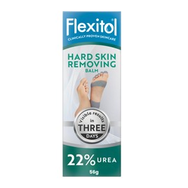 Flexitol Hard Skin Removing Balm, Results in 3 Days, Exfoliates Hard and Dead Skin, Immediately Softens Feet, With Salicylic Acid, 22% Urea, With Glycolic Acid, Clinically Proven Formula, 1 x 56g