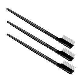 FOMIYES 3Pcs Fine-Toothed Stainless Steel Eyelash Comb Set for Eyebrow Grooming Portable Lash Brow Brush for Women Makeup