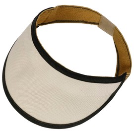 LIERYS Beach Visor Panama Women's / Men's Cap Handmade and Packable - Made in Ecuador - Sun Cap with Fluffy Stretch Band - Visor for Spring/Summer - Summer Visor, black