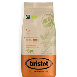 Bristot Organic Italian Coffee Beans | Premium Selection | Italian Espresso Beans Whole | Fair Trade | Medium Roast | 2.2 lb/1kg