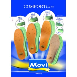 MOVI MIDI FullComfort anatomical footbed with arch and heel booster thickness of 0.8 cm. Dry and odourless feet
