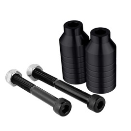 Z-First Pro Scooter Pegs CNC Aluminum Pegs for Stunt Scooters with Hardware (Black)