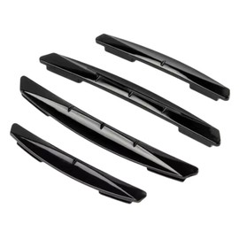ESTUCHELANDIA 4 Piezas Protector Golpes para Borde de Puerta de Auto, Tope de Puerta antigolpes para Filo de Puertas de camioneta, Pick up, Sedan, SUV, vehiculo, Autoadhesivo PVC, (Negro)