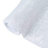 ShinyBeauty White Fabric 200 cm White Shiny Fabric Sequin Fabric