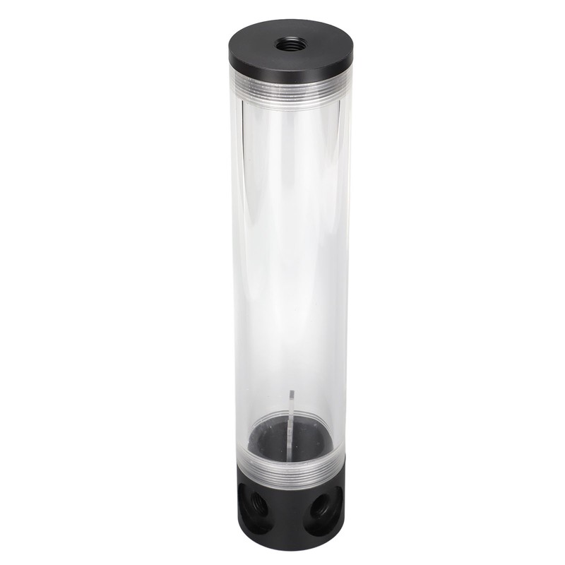 Water Cooling Reservoir 240mm/9.4in Length G1/4in Thread 50mm/2.0in Diameter Tube