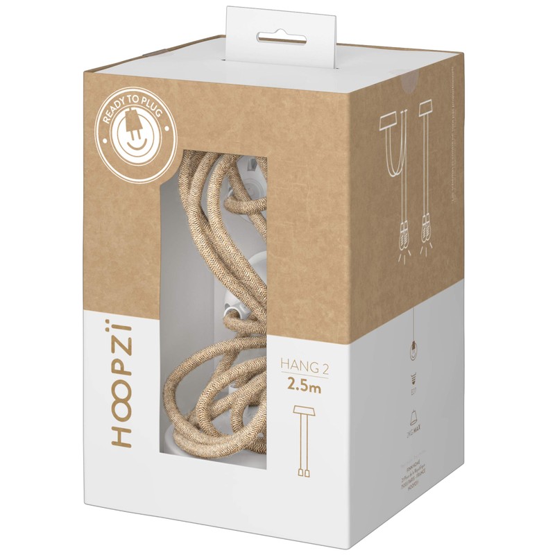 Hoopzi - Pendant Light 2 Flamming - 2.5 m Textile