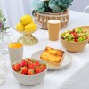12pcs Wheat Straw Dinnerware Sets, Wheat Straw Plates and Bowls