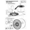 SPARES2GO Riveted Drum Shaft Kit Compatible with Indesit Tumble Dryer