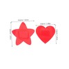 KOMBIUDA 30pcs Star Heart Shaped Plasters for Breathable Fabric Wound
