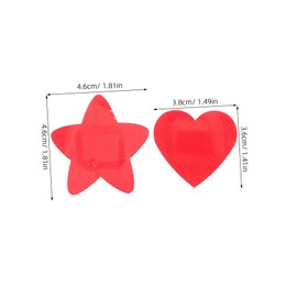 KOMBIUDA 30pcs Star Heart Shaped Plasters for Breathable Fabric Wound Coverage for Scrapes Cuts Fun Portable Design for Travel
