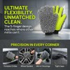 Satiskid 2 Pack Five Fingers Chenille Car Wash Gloves, Double