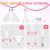 200 Pcs Plastic Martini Glasses 5 oz Disposable Cocktail Glasses